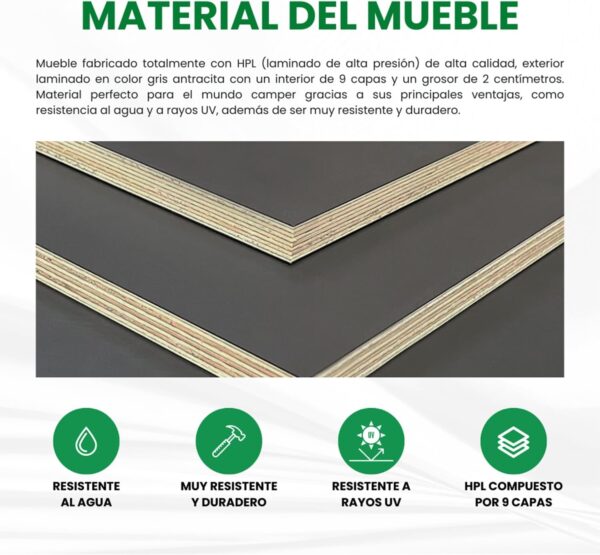 Mueble Con Cama K9 Corta - Imagen 7
