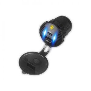 Toma Usb Doble 36W C/Tapa 3.0 C-Type