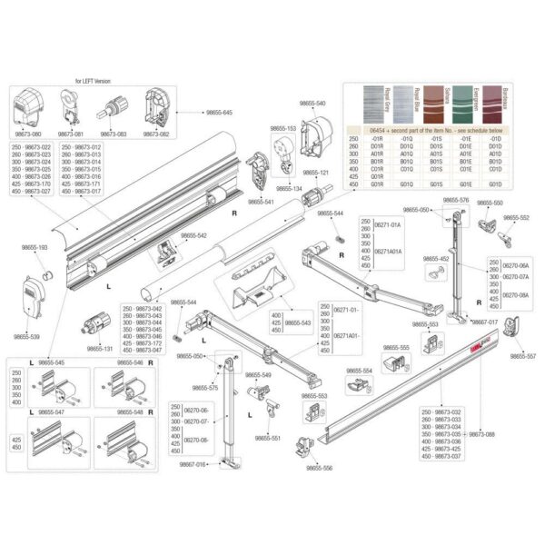 Kit Soporte Riel Frontal F45S