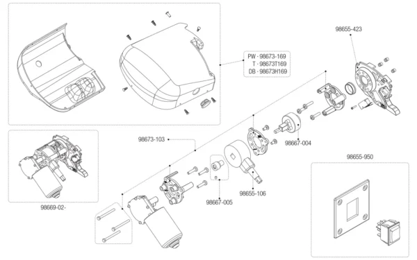 Junta Motoreductor Motor Kit - Imagen 2