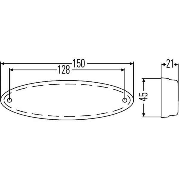 Piloto Lateral Ambar Hella Led Adr 150X45X21 - Imagen 4