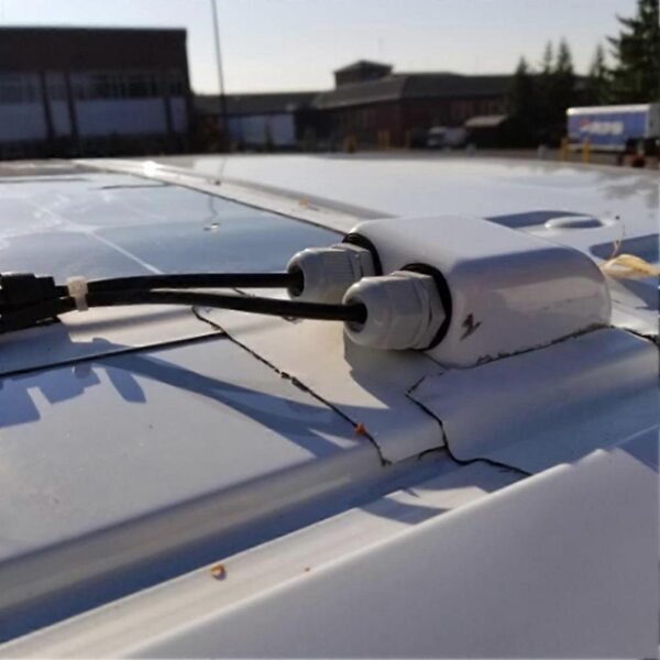 Cruza Cascos Placa Solar Doble Blanco - Imagen 6
