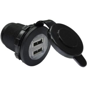 Toma Usb Doble 2X2.4A C/Tapa