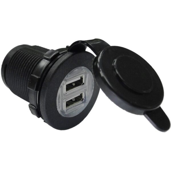 Toma Usb Doble 2X2.4A C/Tapa