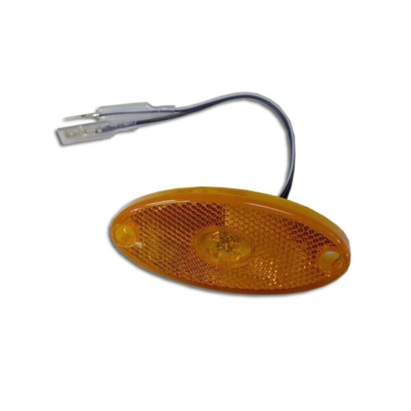 Piloto Lateral Led Oval Ambar 100X44X12