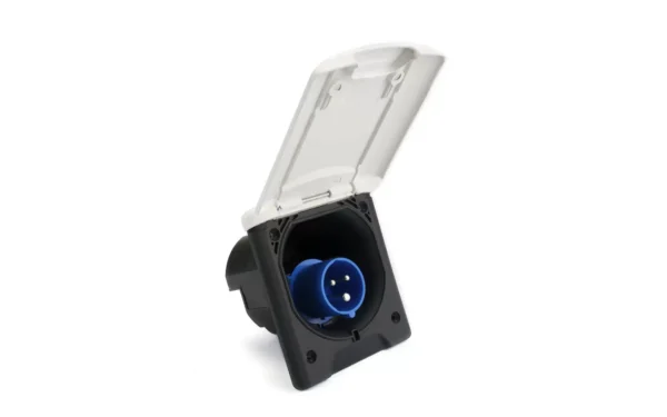 Toma Ext. 220V Cuadr. Magnetic Blanco