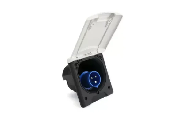 Toma Ext. 220V Cuadr. Magnetic Blanco