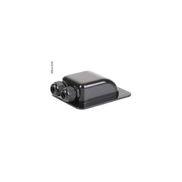 Cruza Cascos Placa Solar Doble Negro