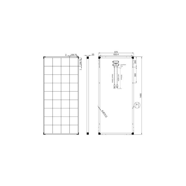 Placa Solar BSM 200W - Imagen 4