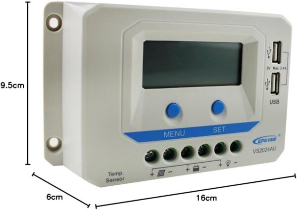 Regulador Solar P-Digital-20A 12V/24V - Imagen 2