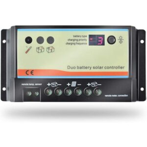 Regulador Solar Duo Led 10A 12V/24V