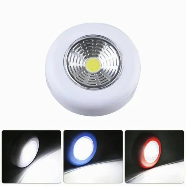 Lampara Cob Led Pilas Redonda 3W - Imagen 6