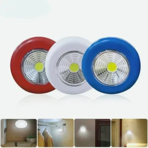 Lampara Cob Led Pilas Redonda 3W