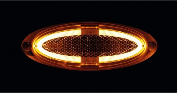 Piloto Lateral Ambar Led Dima Luxe 124X46X14