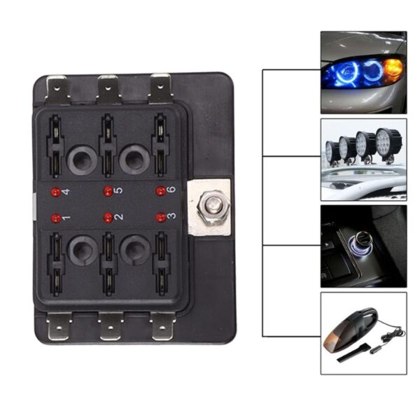 Portafusible Caja Led 6 Unidades - Imagen 3