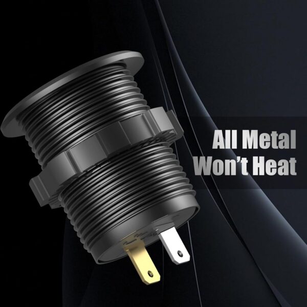 Toma Usb Triple 3.0 C/Tapa +Interruptor - Imagen 4