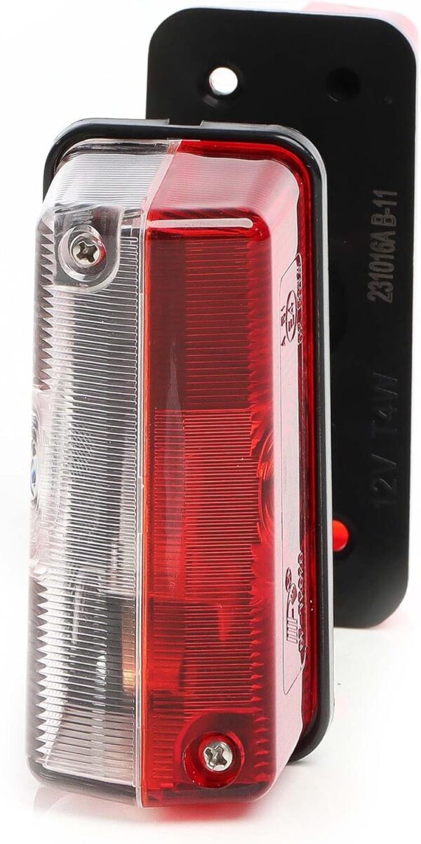 Piloto Lateral Blanco/Rojo C/Tornillos 90X40