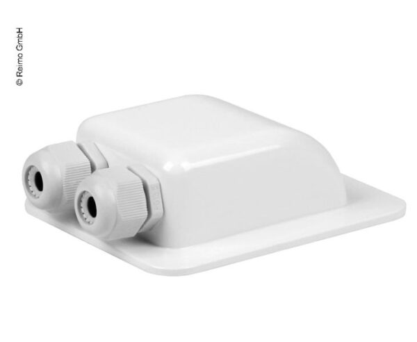 Cruza Cascos Placa Solar Doble Blanco