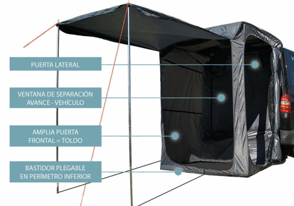 Avance Trasero Trafic/Vivaro Vancabin Porton - Imagen 5