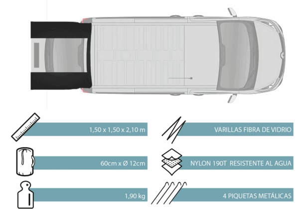 Avance Trasero VW T5/T6 Vancabin Porton - Imagen 11