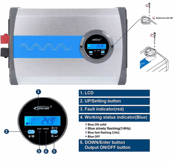 Convertidor Puro Epever 2000W 12V - Imagen 5