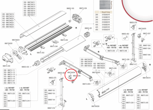 Base Pata Izquierda F80 S 98673S204 - Imagen 2