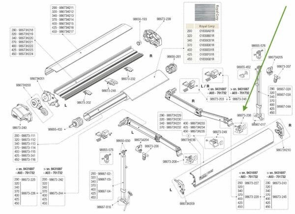 Tapa Derecha F80S D.B. 290-450 - Imagen 3