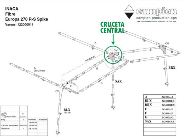 Cruceta Central Prenox Wxyz C/Piu - Imagen 2
