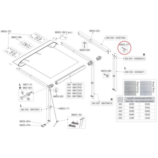 Acople Pata F35/F40/F45S/Caravanstore - Imagen 2