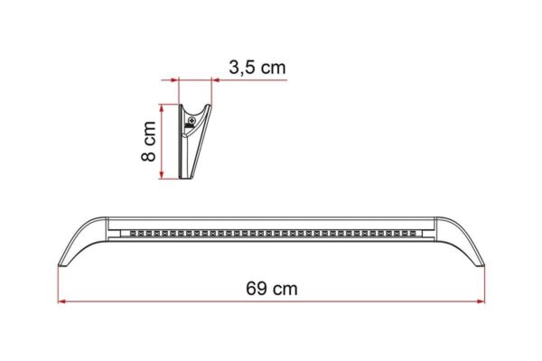 Lampara Led Fiamma Light Gutter - Imagen 3