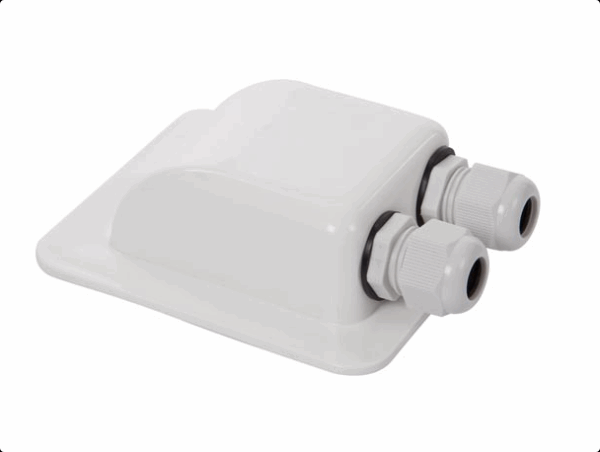 Cruza Cascos Placa Solar Doble Blanco