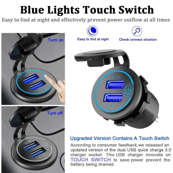 Toma Usb Doble 2Xqc3.0 36W C/Tapa - Imagen 6