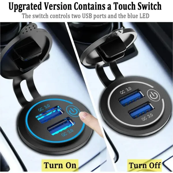 Toma Usb Doble 2Xqc3.0 36W C/Tapa - Imagen 4