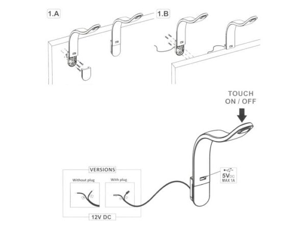 Lampara Flexible Led Silka C/Usb Blanco - Imagen 4