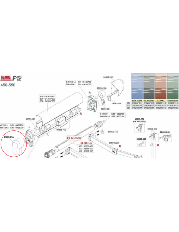Tapa F45Il 450-550 P.W. - Imagen 3