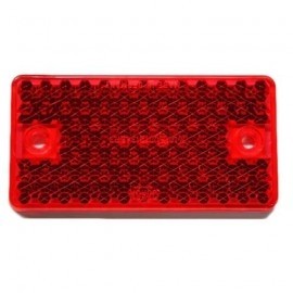 Catadioptrico Rectangular Rojo