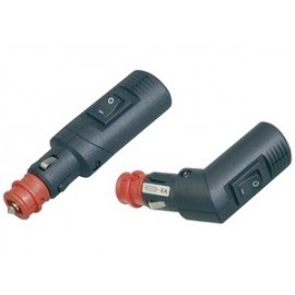 Clavija 12V M 90º Con Interruptor