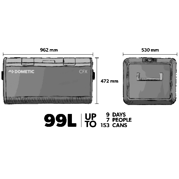 Nevera Dometic Coolfreeze CFX3 100 - Imagen 3