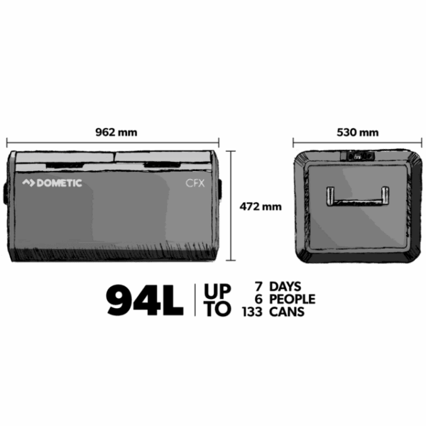 Nevera Dometic Coolfreeze CFX3 95DZ - Imagen 2