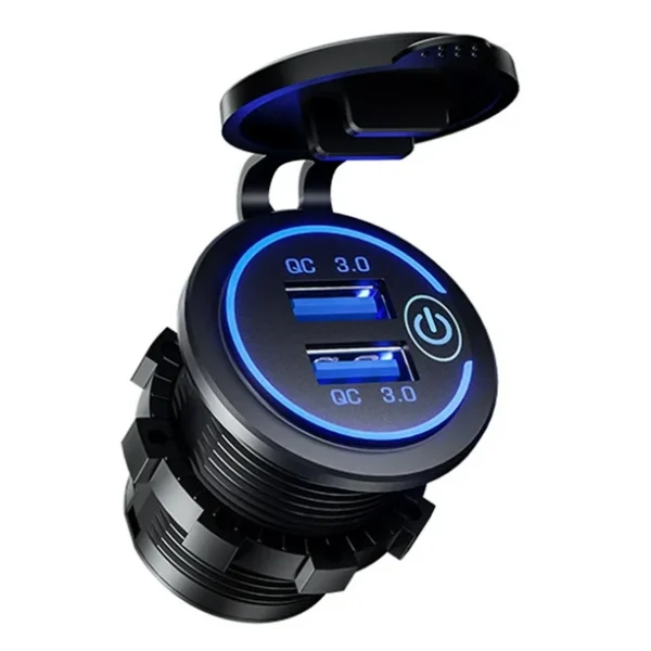 Toma Usb Doble 2Xqc3.0 36W C/Tapa