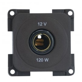Enchufe 12V Presto Gris Oscuro