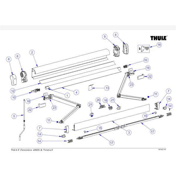 Kit Fijacion Brazos 4900 Thule