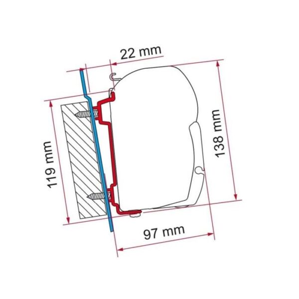 Kit F45 Ford Transit H2 / H3 98655-741
