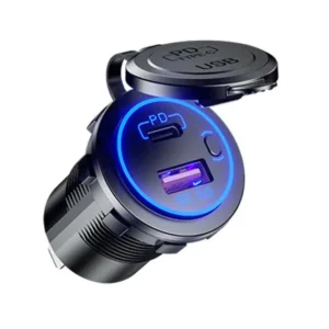Toma Usb Doble 3.0 C-Type C/Tapa