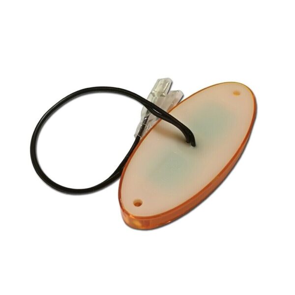 Piloto Lateral Led Oval Ambar 100X44X12