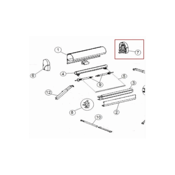 Tapa Derecha Omnistor Thule 2000 - Imagen 3