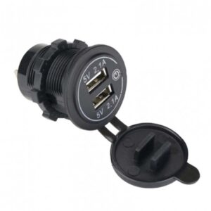 Toma Usb Doble 2X2.4A C/Tapa + Interruptor