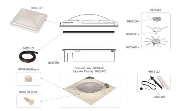 Cuadro Interno Completo Turbo-Vent - Imagen 7