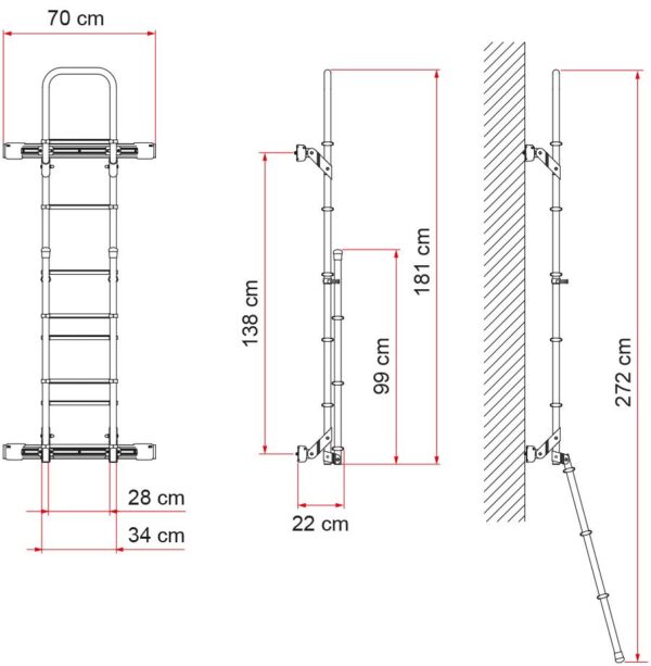 Escalera Fiamma Deluxe Sprinter - Imagen 4