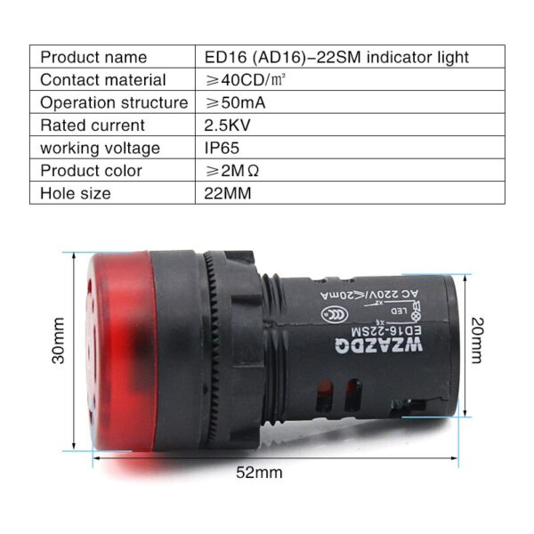 Zumbador Escalon C/Luz 12V - Imagen 4